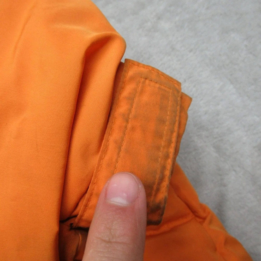 Columbia Down? Jacket Youth 18/20 XL Orange Insulated Quilted Puffer Winter Snow